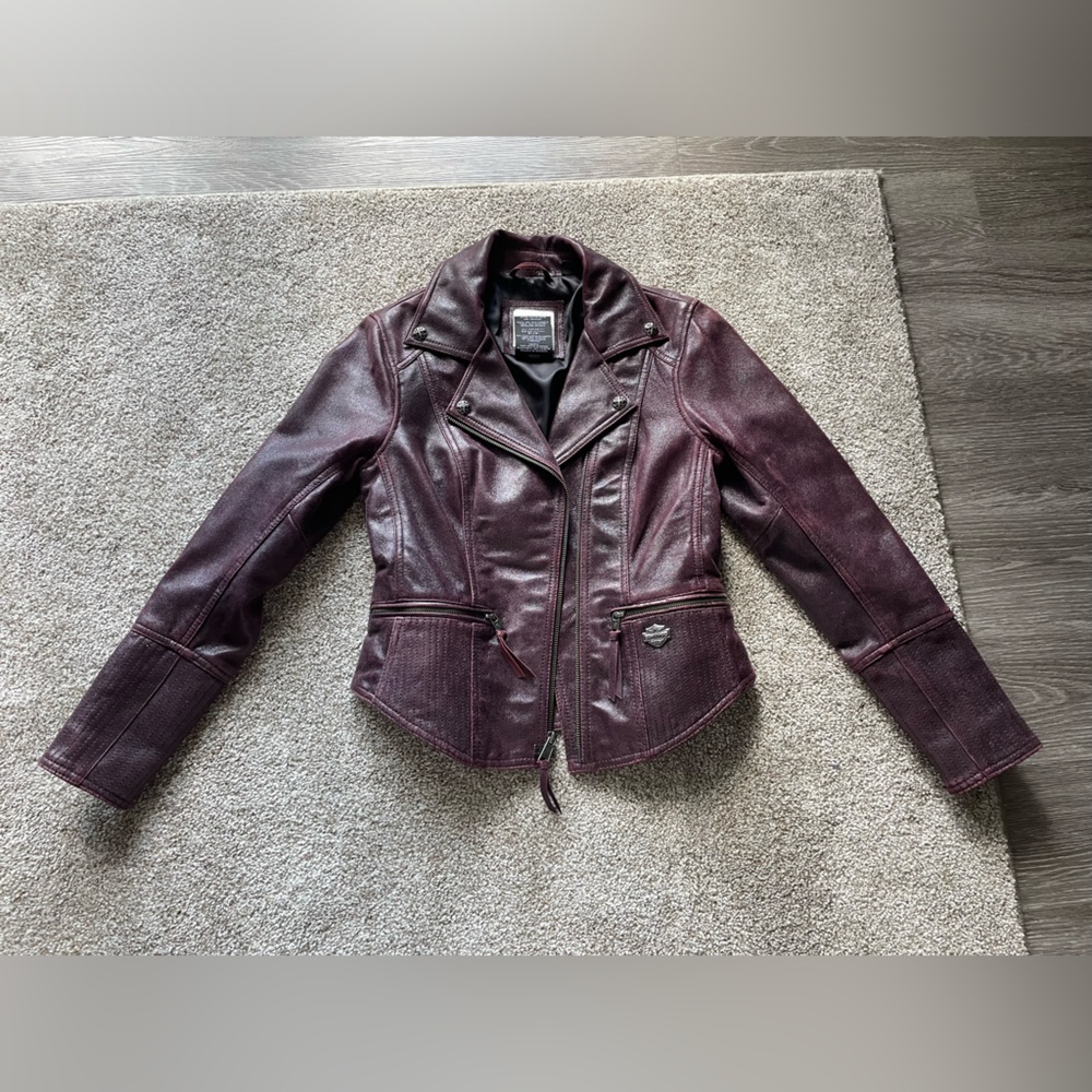 Harley-Davidson Dark Burgundy Leather Jacket